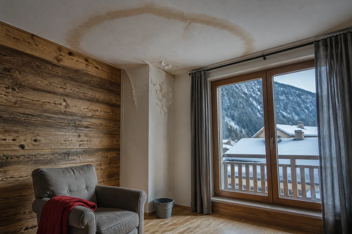 Plombier à Chamonix : dégât des eaux vertical en copropriété